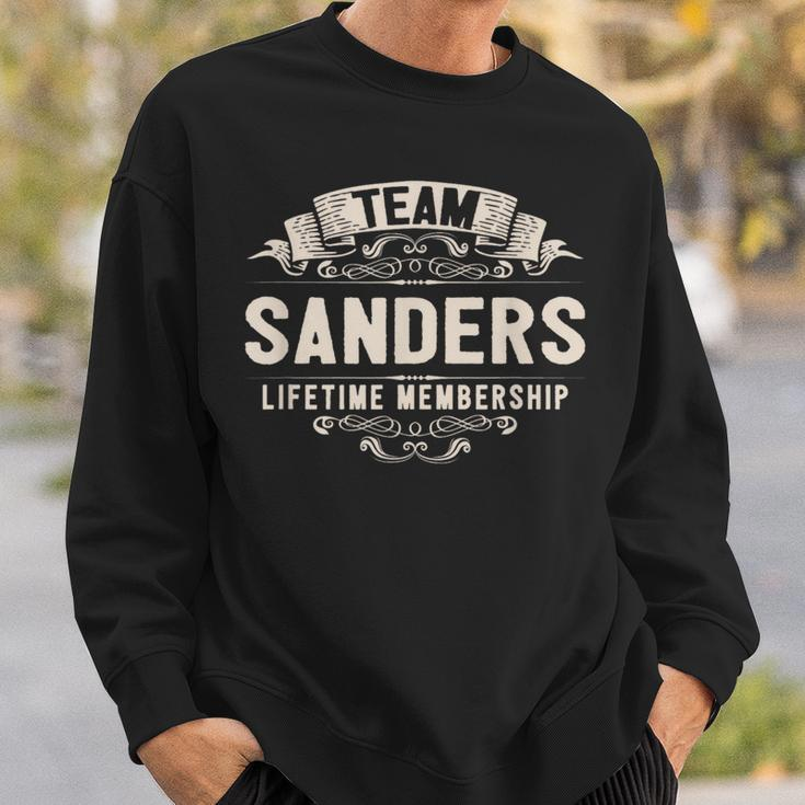 Team Sanders Lifetime Membership Retro Last Name Vintage Sweatshirt Gifts for Him
