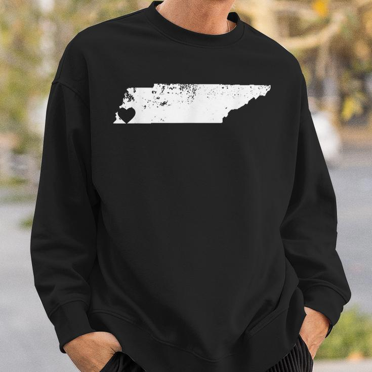 Tennessee Love Memphis Tn Home Pride Distressed Sweatshirt Gifts for Him