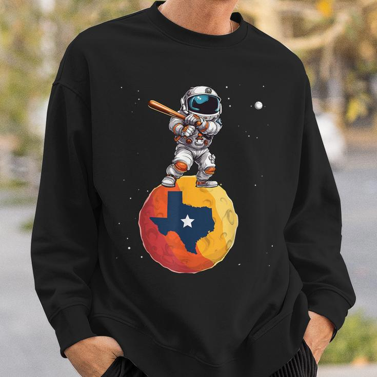 Texas 1965 Houston City Space Dabbing Astronaut Sweatshirt Gifts for Him