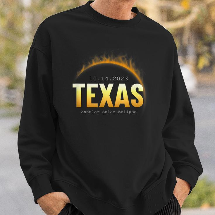 Texas Usa State Annular Solar Eclipse 14Th October 2023 Sweatshirt Gifts for Him