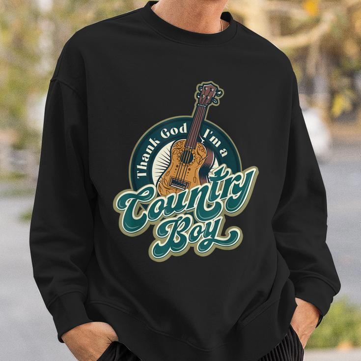 Thank God Im A Countryboy Country Music Hat Cowgirl Band Sweatshirt Gifts for Him