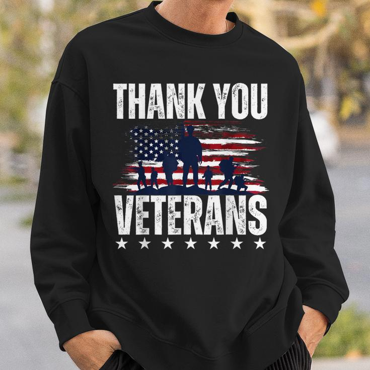 Thank You Veterans Day Memorial Day Partiotic Military Usa Sweatshirt Gifts for Him