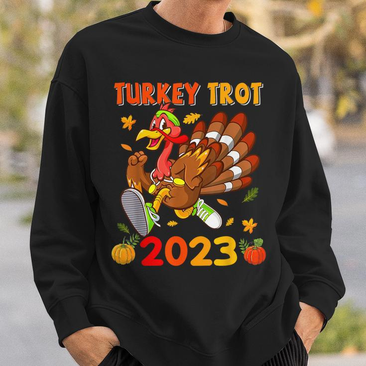 Thanksgiving Turkey Trot 2023 Pumpkin Autumn Turkey Running Sweatshirt Gifts for Him
