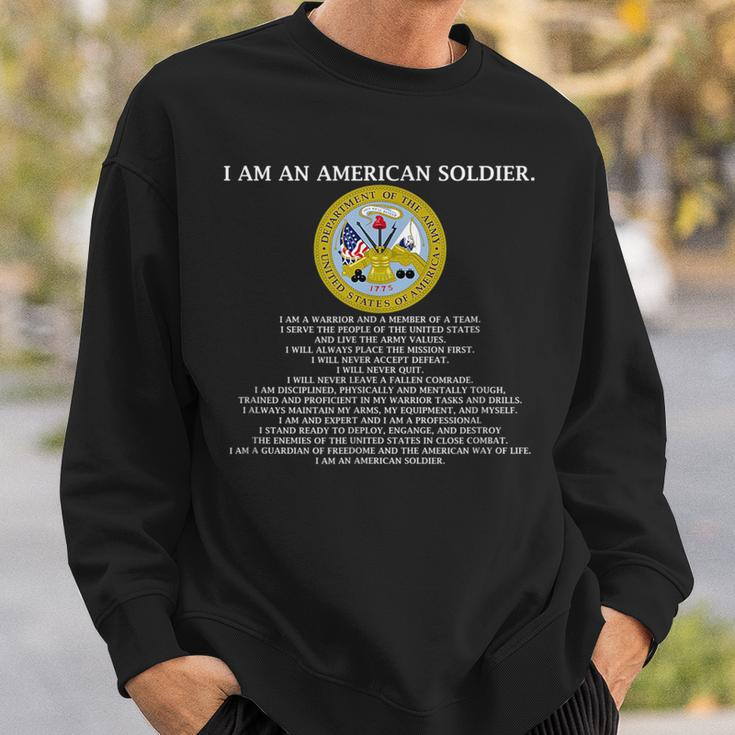 The Soldiers Creed - Us Army Sweatshirt Gifts for Him