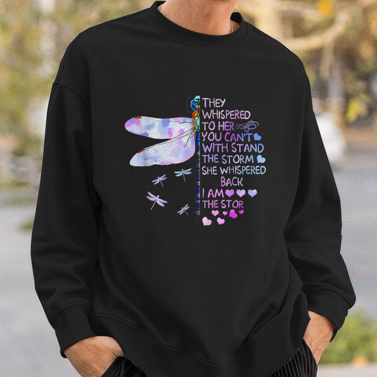 They Whispered To Her You Cant With Stand The Storm Sweatshirt Gifts for Him
