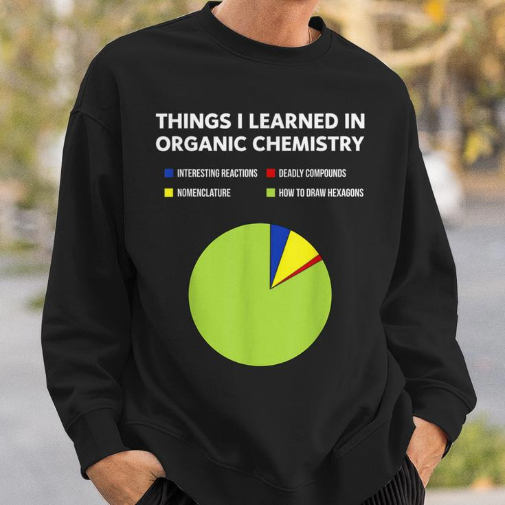 Things I Learn In Organic Chemistry Chemistry Student Sweatshirt Gifts for Him