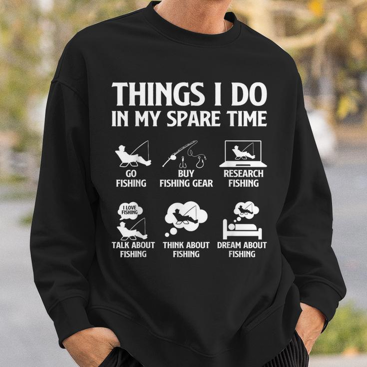 Things I Do In My Spare Time Fishing Boys Bass Fishing Sweatshirt Gifts for Him
