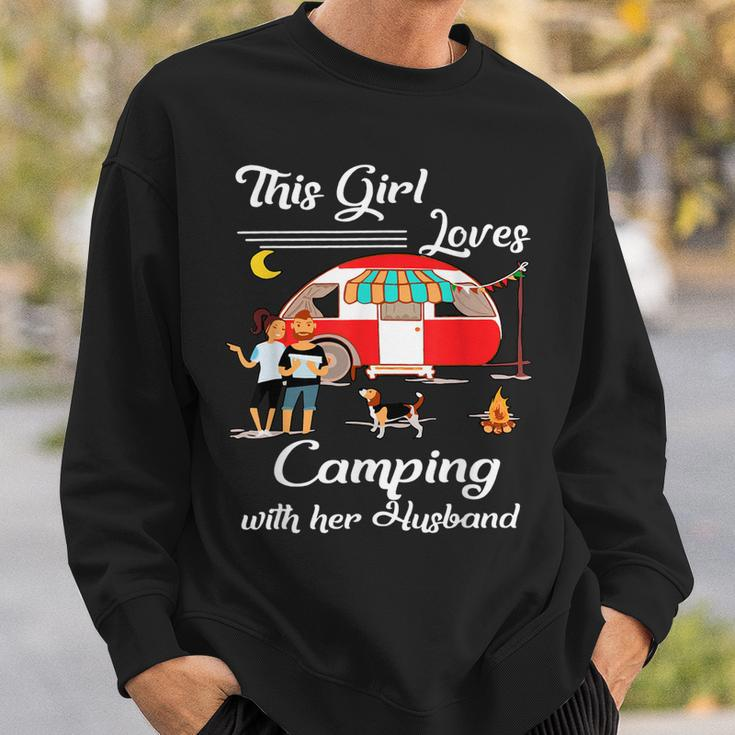 This Girl Loves Camping With Her Husband Gift For Womens Sweatshirt Gifts for Him