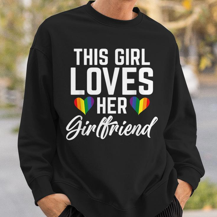 This Girl Loves Her Girlfriend Lesbian Sweatshirt Gifts for Him