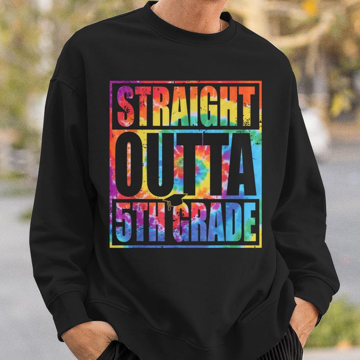 Tie Dye Straight Outta 5Th Grade Graduation Class Of 2023 Sweatshirt Gifts for Him