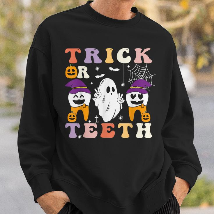 Trick Or Th Halloween Costumes Dental Assistant Dentist Sweatshirt Gifts for Him