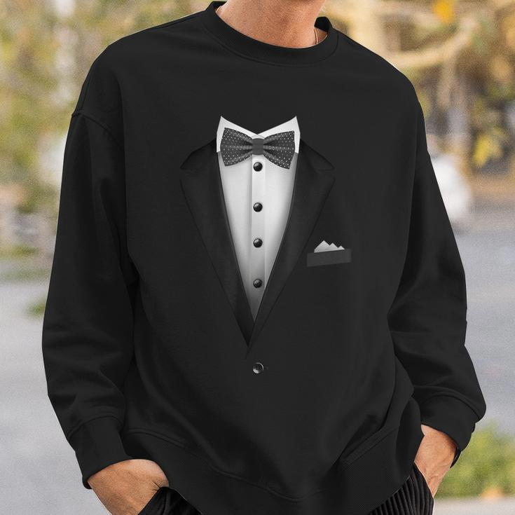 Tuxedo With Bowtie For Wedding And Special Occasions Sweatshirt Gifts for Him