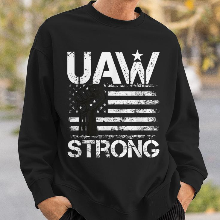 Uaw Strike 2023 United Auto Workers Union Uaw Strong Red Sweatshirt Gifts for Him