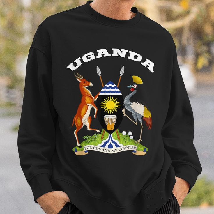 Uganda Coat Of Arms Flag Souvenir Kampala Sweatshirt Gifts for Him