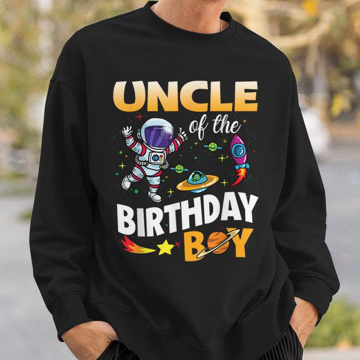 Uncle Of The Birthday Boy Space Astronaut Birthday Family Sweatshirt Gifts for Him