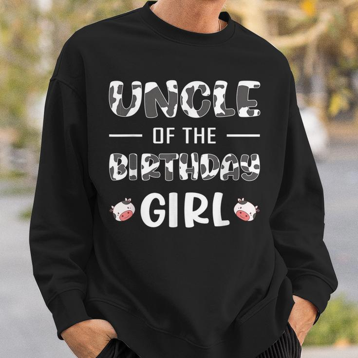Uncle Of The Birthday Girl Cow Matching Cowgirl Gift For Mens Sweatshirt Gifts for Him
