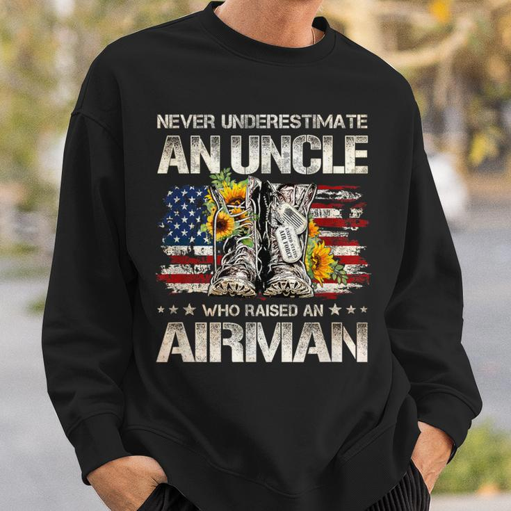 Never Underestimate An Uncle Who Raised An Airman Usaf Sweatshirt Gifts for Him