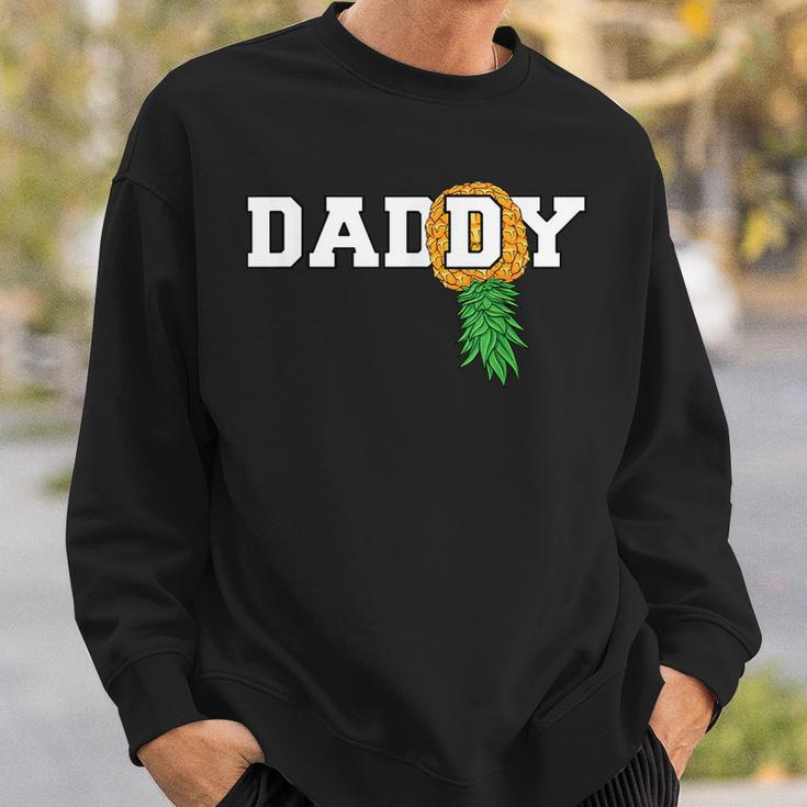 Upside Down Pineapple Swinger Daddy Men Sweatshirt Gifts for Him