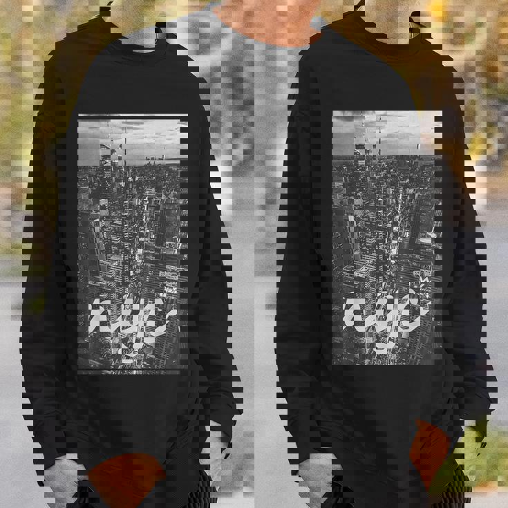 Urban New York City Graphic New York City Skyline Sweatshirt Gifts for Him