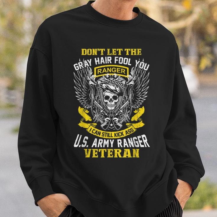 Us Army Ranger Veteran American War Pride Skull Design Ideas Gift For Mens Sweatshirt Gifts for Him