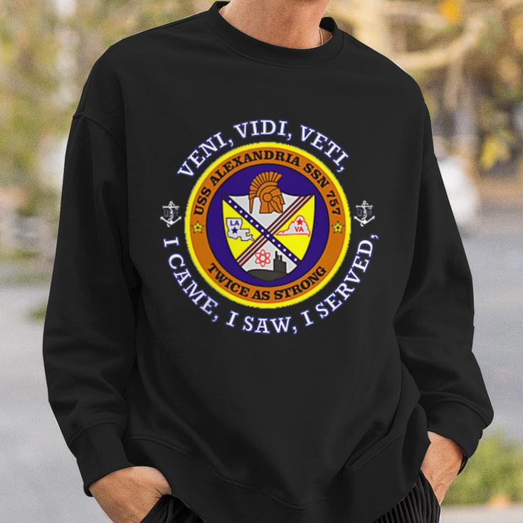 Uss Alexandria Ssn757 Patch Image Sweatshirt Gifts for Him