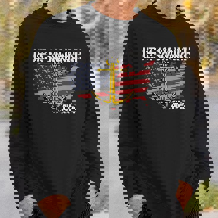 Uss Savannah Aor-4 Replenishment Oiler Ship Veterans Day Dad Sweatshirt Gifts for Him