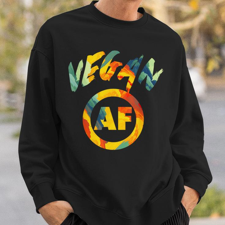 Vegan Af Cool Vegetarian Sweatshirt Gifts for Him