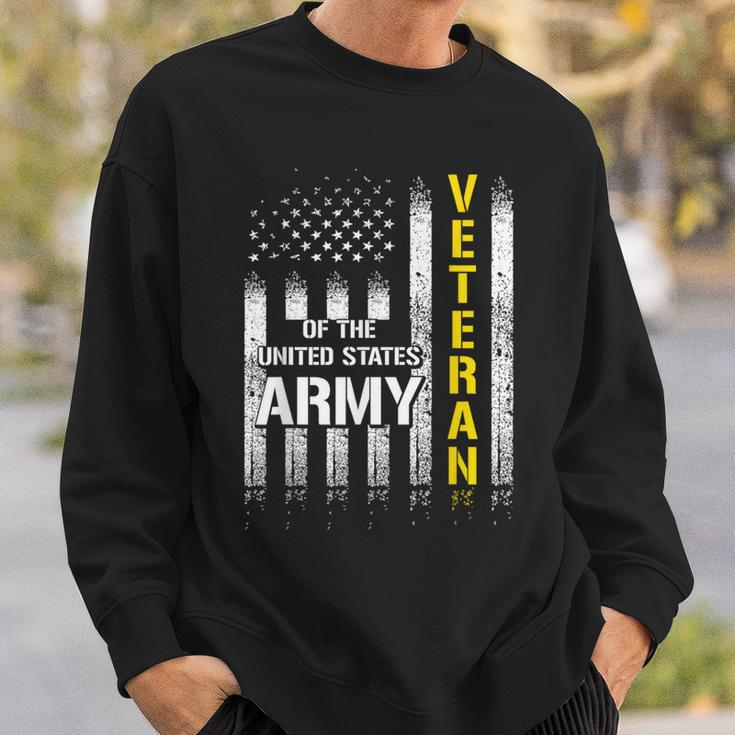 Veteran Of United States Us Army American Flag Sweatshirt Gifts for Him