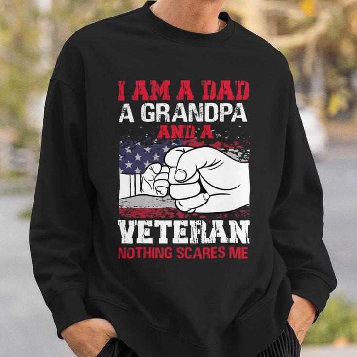 Veteran Vets Soldier Honor Duty America Grandpa Veterans Sweatshirt Gifts for Him