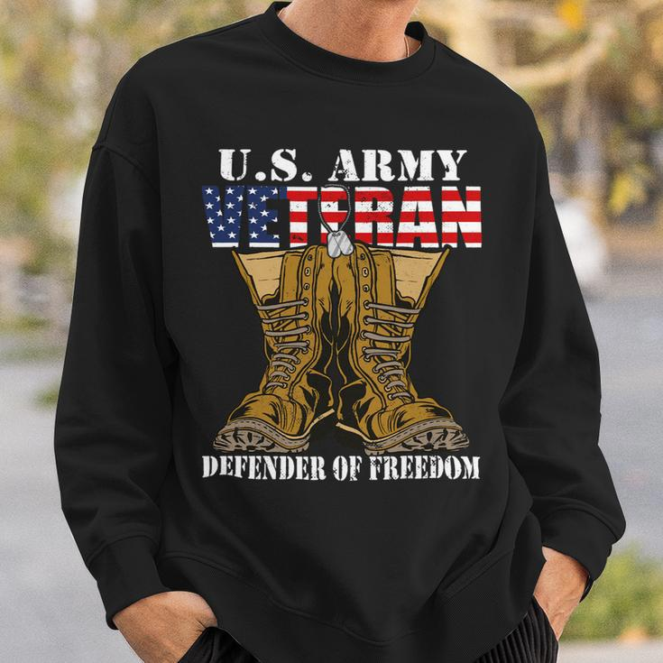 Veteran Vets Us Flag Us Army Veteran Defender Of Freedom Veterans Sweatshirt Gifts for Him