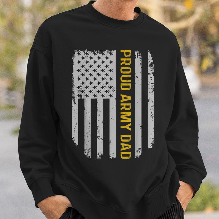 Vintage American Flag Proud Army Dad Fathers Day Gift Sweatshirt Gifts for Him