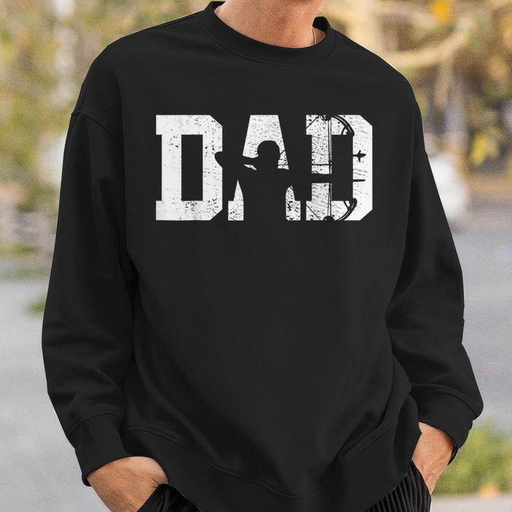 Vintage Archery Bow Hunting Dad Hunter Fathers Day Sweatshirt Gifts for Him