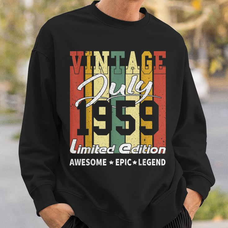 Vintage July 1959 Limited Edition Birthday Gift Sweatshirt Gifts for Him