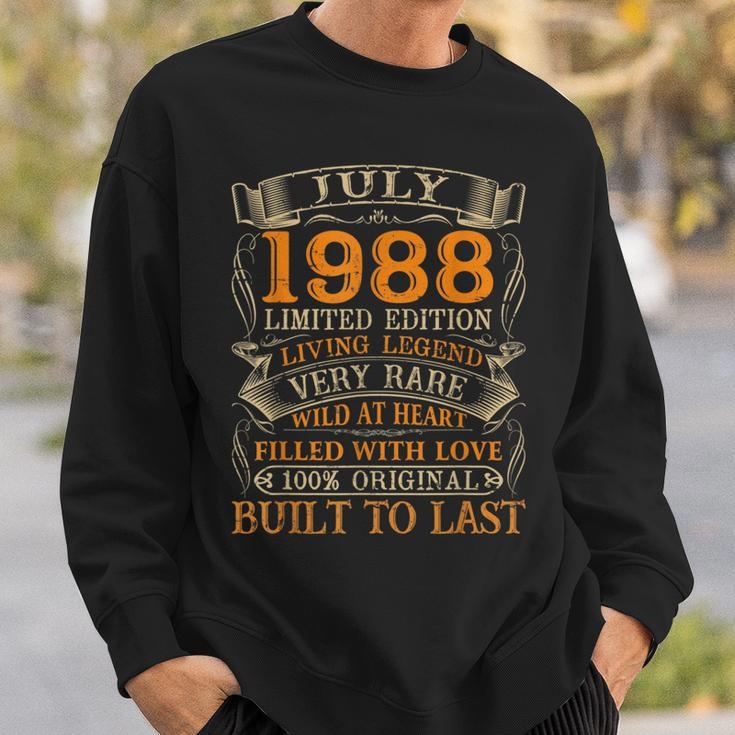 Vintage July 1988 32 Years Old 32Nd Birthday Gifts Sweatshirt Gifts for Him