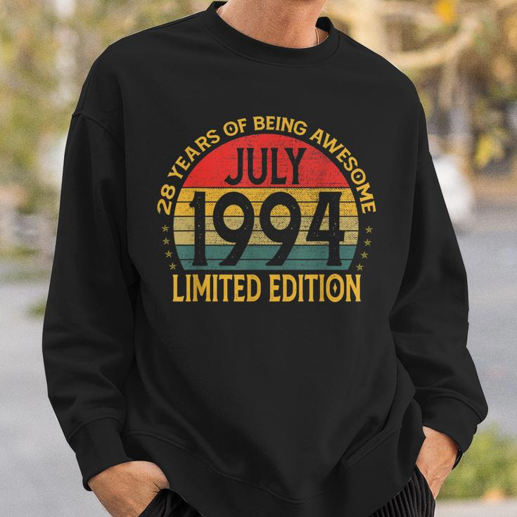 Vintage Limited Edition Birthday Decoration July 1994 Sweatshirt Gifts for Him