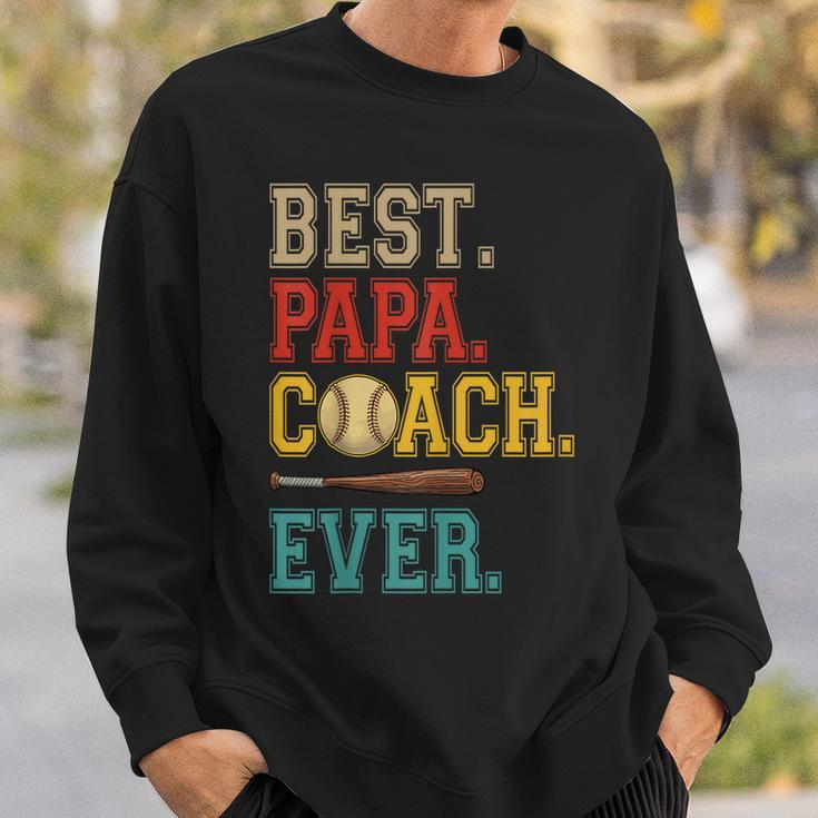 Vintage Papa Coach Ever Costume Baseball Player Coach Sweatshirt Gifts for Him