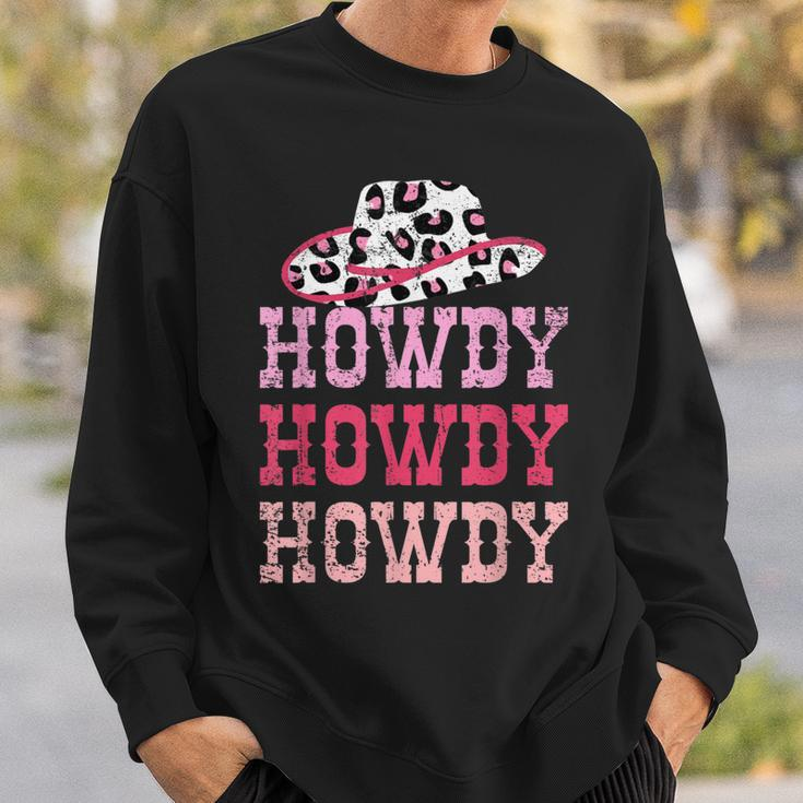 Vintage Pink Howdy Rodeo Western Country Southern Cowgirl Sweatshirt Gifts for Him