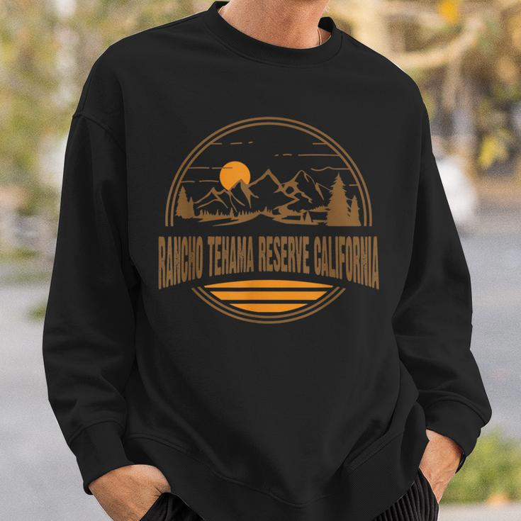 Vintage Rancho Tehama Reserve California Mountain Print Sweatshirt Gifts for Him
