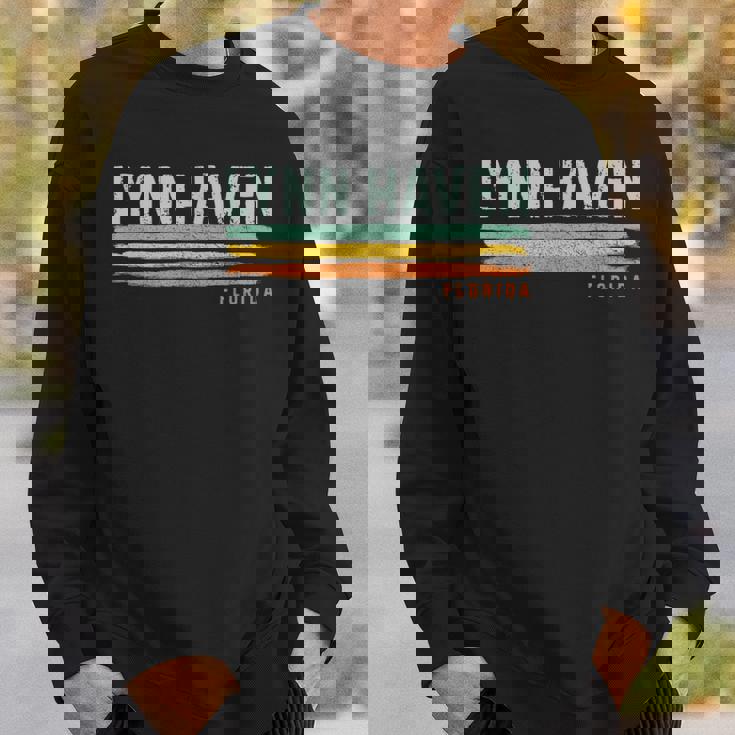 Vintage Stripes Lynn Haven Fl Sweatshirt Gifts for Him