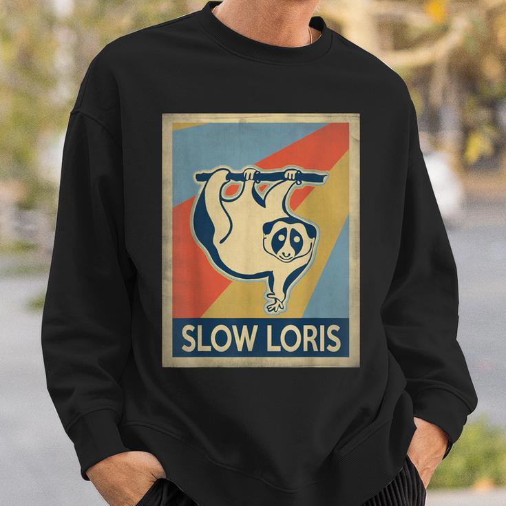 Vintage Style Slow Loris Sweatshirt Gifts for Him