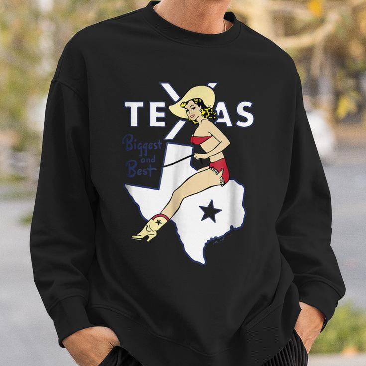 Vintage Texas Cowgirl Sweatshirt Gifts for Him