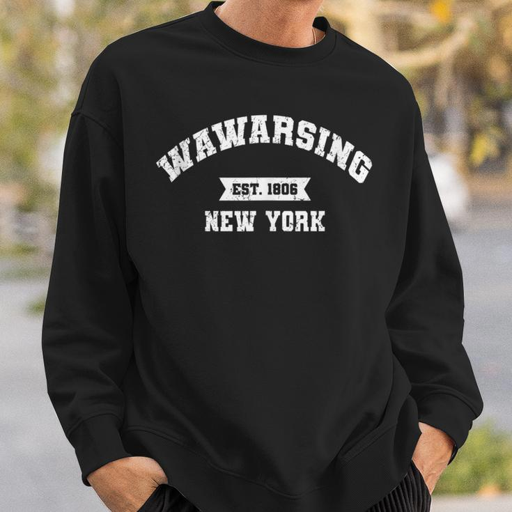 Vintage Wawarsing New York Ny Athletic Sports Style Sweatshirt Gifts for Him