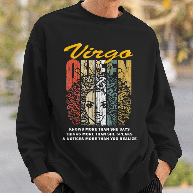 Virgo Queen Birthday Knows More Than She Says Sweatshirt Gifts for Him