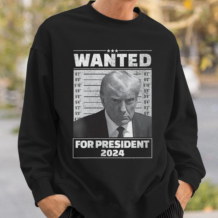 Wanted For President 2024 Trump Hot Sweatshirt Gifts for Him