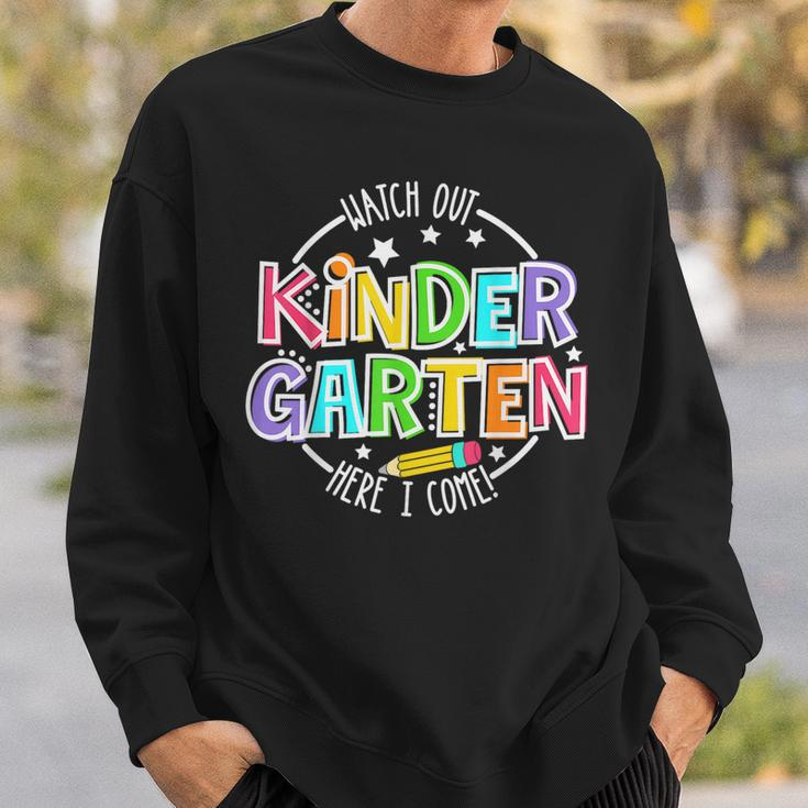 Watch Out Kindergarten Funny Back To School Boys Girls Sweatshirt Gifts for Him