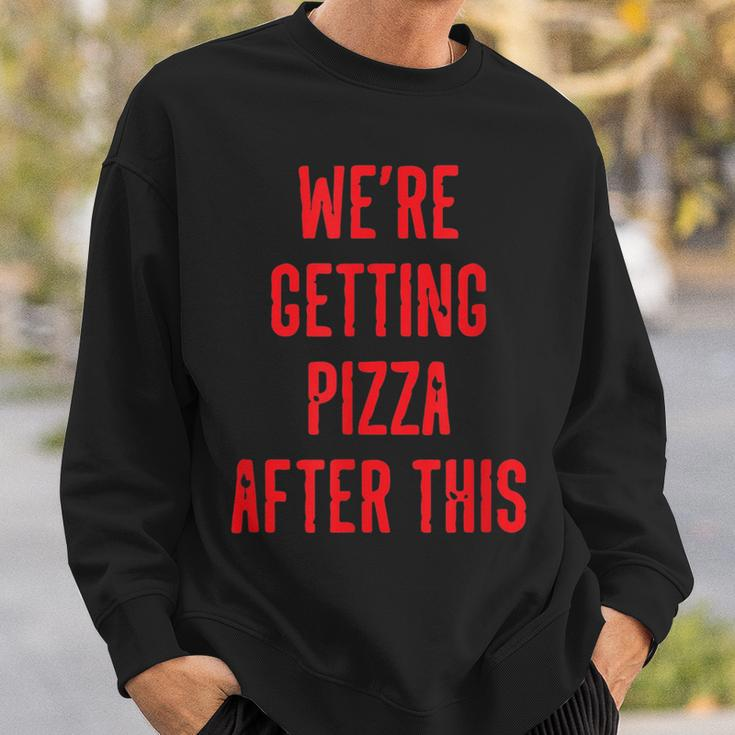 We Are Getting Pizza After This Funny Workout Gym Pizza Funny Gifts Sweatshirt Gifts for Him