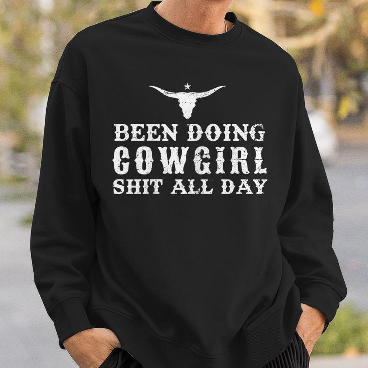 Western Country Music Been Doing Cowgirl Shit Cowgirl Gift For Womens Sweatshirt Gifts for Him