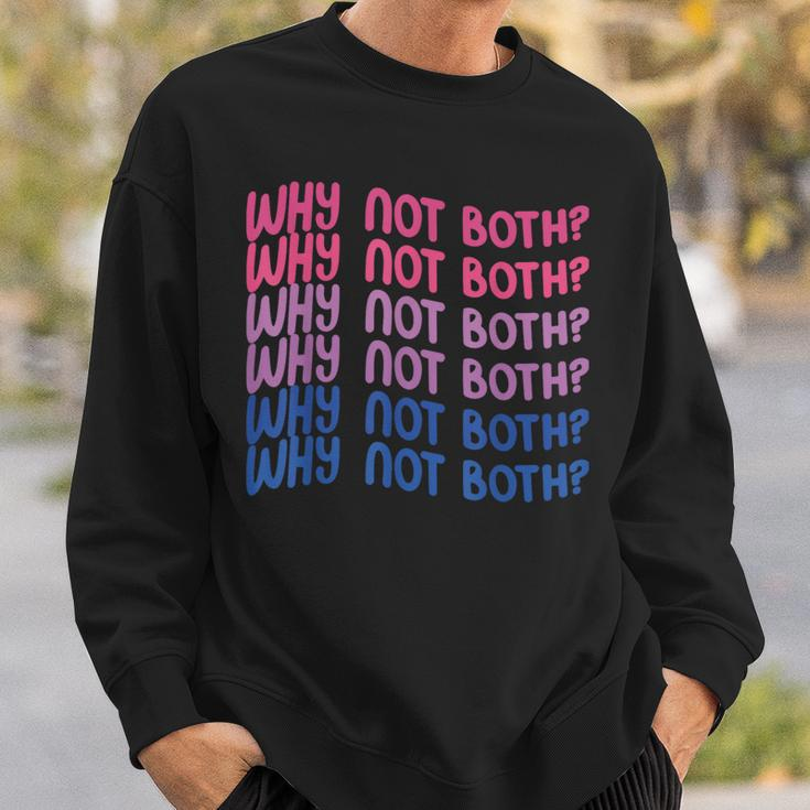 Why Not Both Bi Pride Sweatshirt Gifts for Him