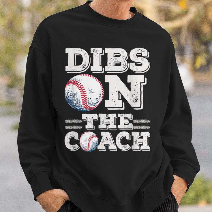 Woive Got Dibs On The Coach Funny Baseball Coach Gift For Mens Baseball Funny Gifts Sweatshirt Gifts for Him