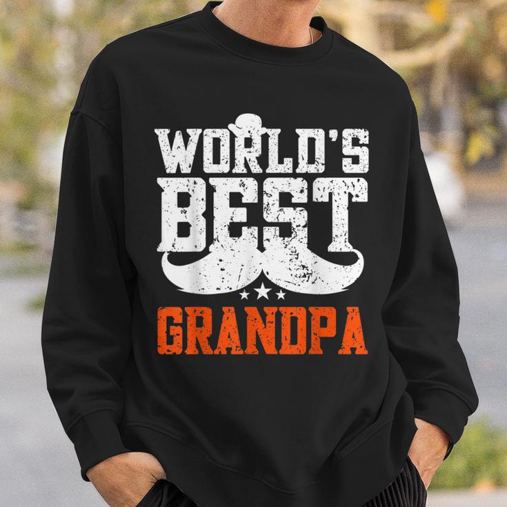 Worlds Best Grandpa - Funny Grandpa Sweatshirt Gifts for Him